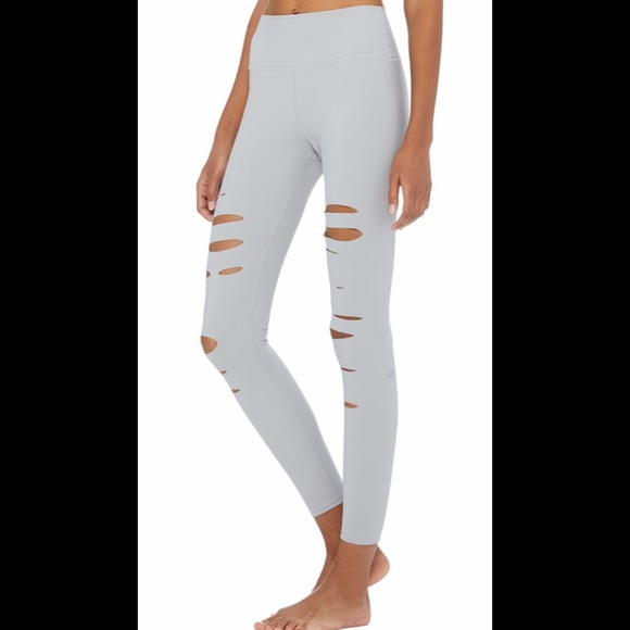 🆕 ALO YOGA laser cut/ripped leggings 🆕 - Picture 4 of 11